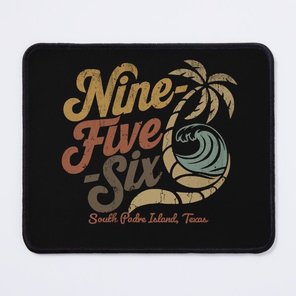 Item preview, Nine-Five-Six South Padre Island – Retro Beach Sticker designed and sold by Puro956.