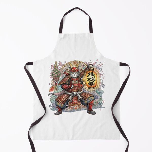 Item preview, Samurai Cat Happy 2026 designed and sold by PetJoyPrintsCO.