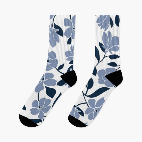 Item preview, Floral grayish blue designed and sold by GraphicMondaze.