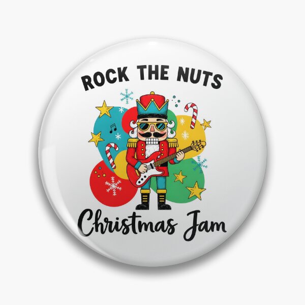 Item preview, Rock The Nuts Guitar Nutcracker Christmas Design designed and sold by SeGoArtDesign.