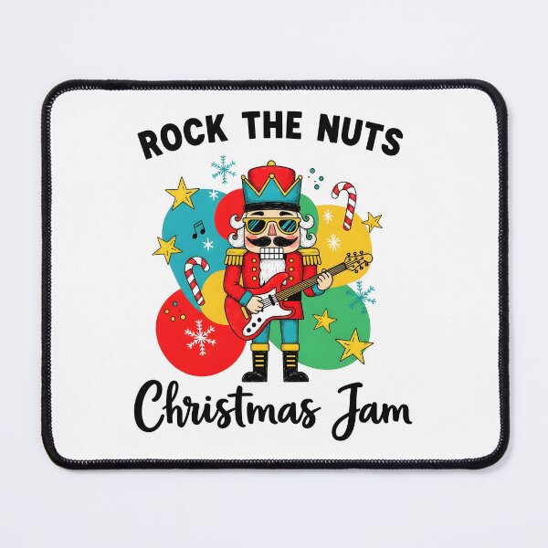 Item preview, Rock The Nuts Guitar Nutcracker Christmas Design designed and sold by SeGoArtDesign.