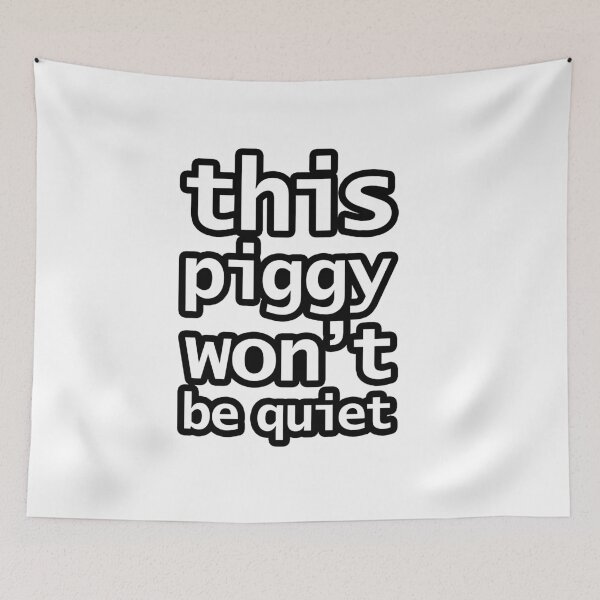 Item preview, Funny Quotes Can't Silence This Swine designed and sold by ellenhenry.