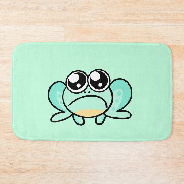 Item preview, Cute Emotional Frog Emoji – Sad Green Frog designed and sold by SolarWayfarer.
