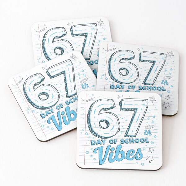 Item preview, 67th Day of School Vibes T-Shirt | Funny School Milestone | Teacher Student Tee designed and sold by GAIDREDA.