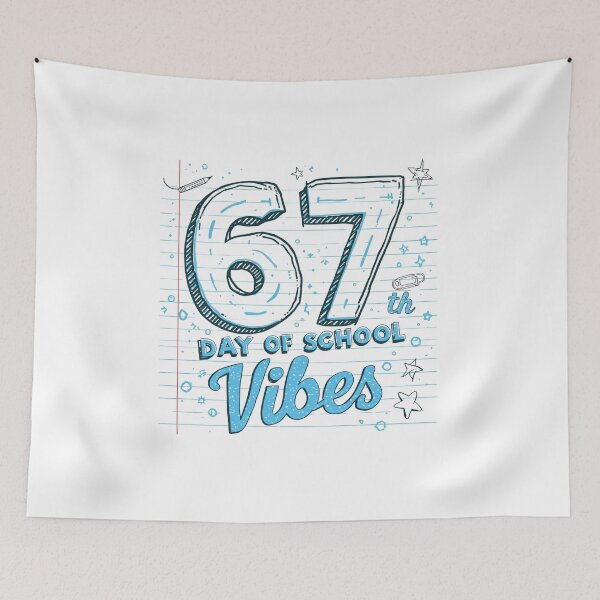 Item preview, 67th Day of School Vibes T-Shirt | Funny School Milestone | Teacher Student Tee designed and sold by GAIDREDA.