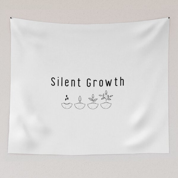 Item preview, Silent Growth – Minimal Calm Line-Art Design designed and sold by MAEshopstore.