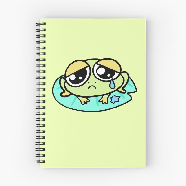 Item preview, Kawaii Sad Frog – Soft Crying Frog Expression designed and sold by SolarWayfarer.