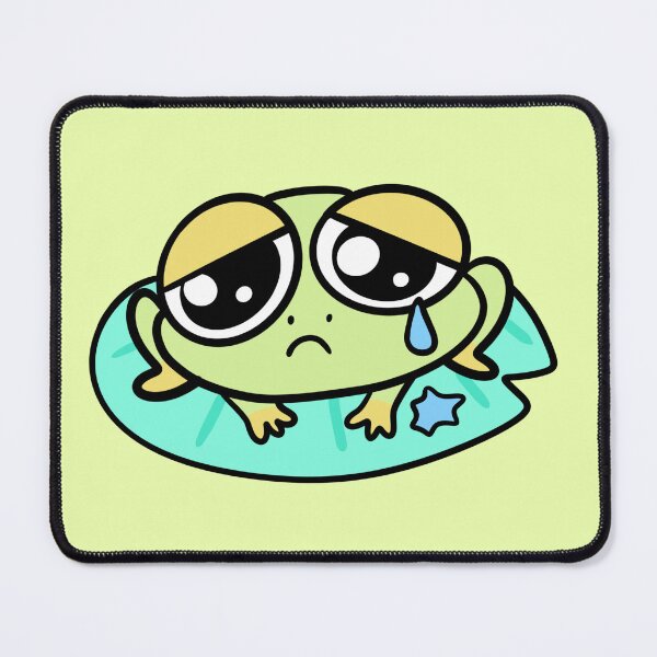 Item preview, Kawaii Sad Frog – Soft Crying Frog Expression designed and sold by SolarWayfarer.