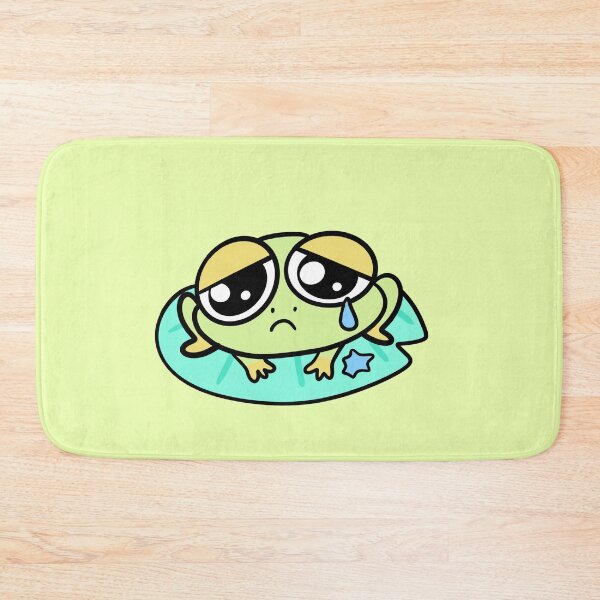 Item preview, Kawaii Sad Frog – Soft Crying Frog Expression designed and sold by SolarWayfarer.
