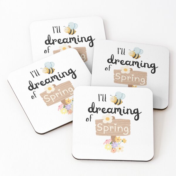 Item preview, I’ll Bee Dreaming of Spring – Cute Bee Spring Flowers designed and sold by SunandShade.