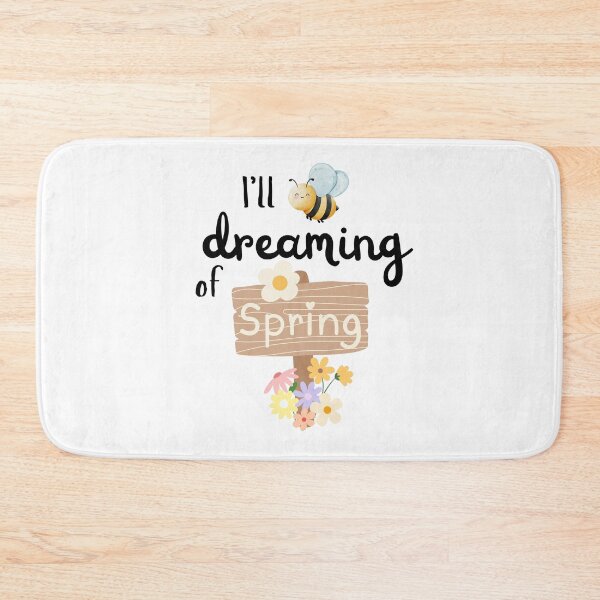 Item preview, I’ll Bee Dreaming of Spring – Cute Bee Spring Flowers designed and sold by SunandShade.