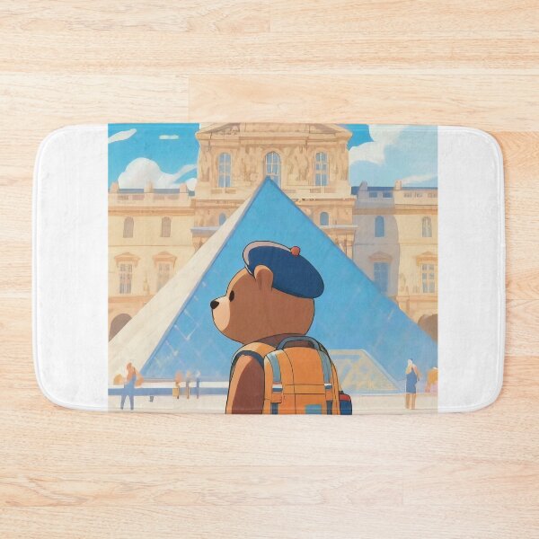 Item preview, Cute Bear In The Louvre Museum Paris designed and sold by Aguilar Trips.
