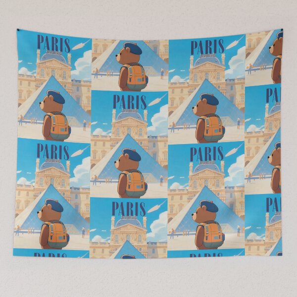 Item preview, Cute Bear In The Louvre Museum Paris designed and sold by Aguilar Trips.