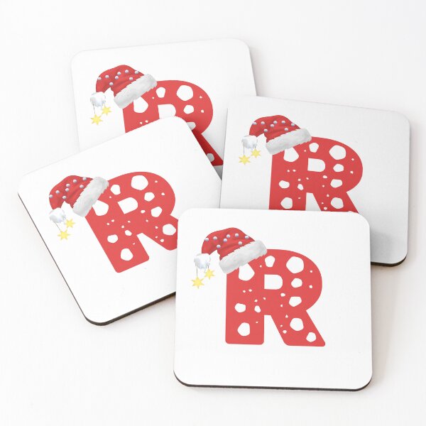 Item preview, Christmas Letter R | Santa Hat Monogram designed and sold by EchoPrint Co..