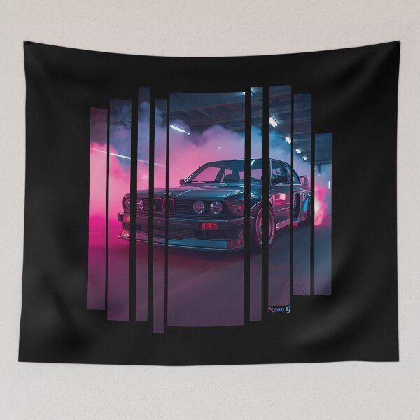 Item preview, B.W30 the Power of the 3 series drifting with neon smoke, retro 80s 12 designed and sold by Neon G.
