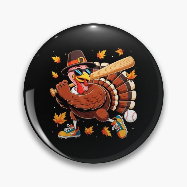 Item preview, Funny Turkey Baseball Game Day Thanksgiving Boy Kids  designed and sold by JEFDodsonArt.