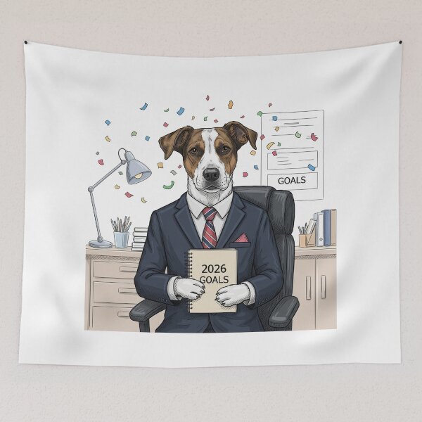 Item preview, Business Dog 2026 designed and sold by PetJoyPrintsCO.
