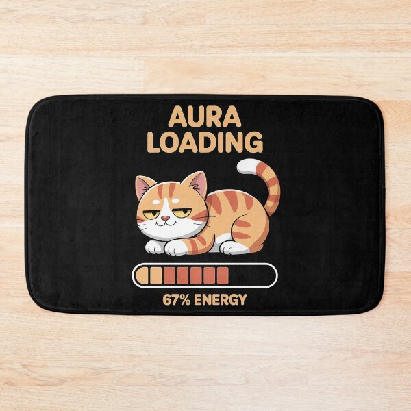 Item preview, Aura Loading 67% – Cute Cat Aesthetic - Six Seven Meme designed and sold by AuraByMarv.