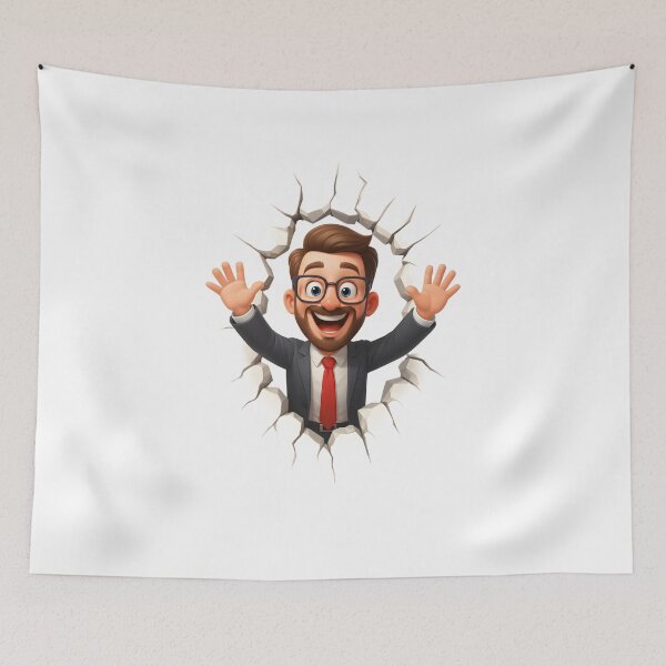 Item preview, Happy Businessman Office Breakthrough designed and sold by DigiHub Linker.
