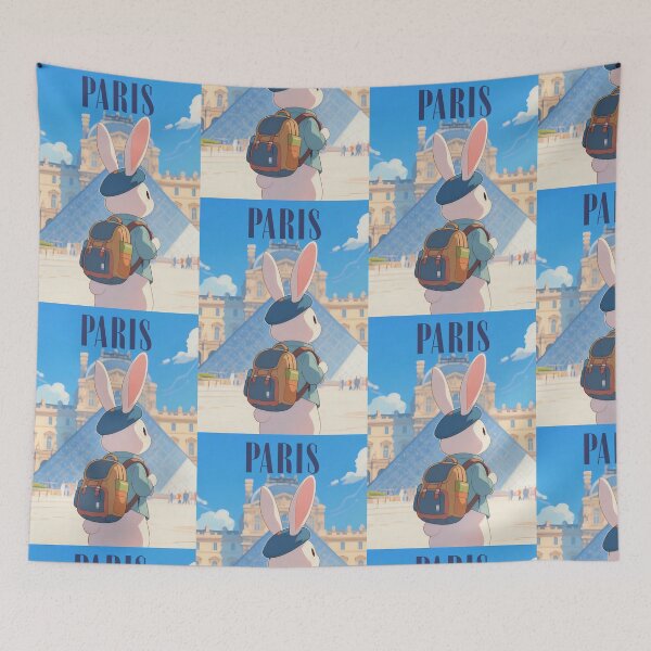 Item preview, Cute Bunny In The Louvre Museum Paris designed and sold by Aguilar Trips.