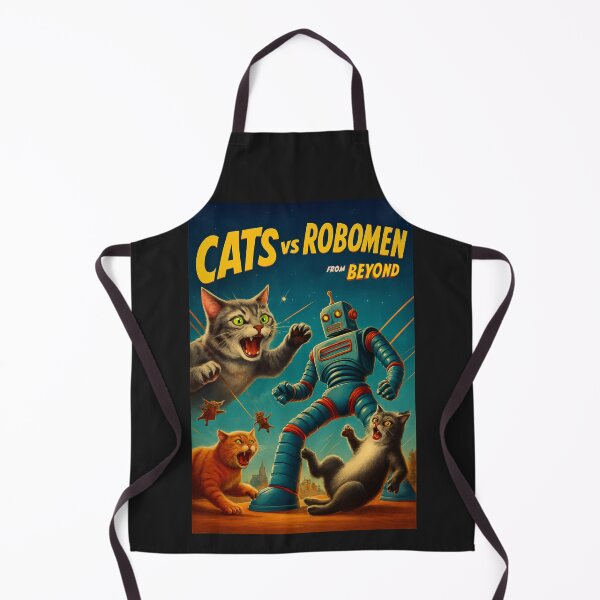 Item preview, Alley Cats vs Robo Invaders designed and sold by Cats and Other Things.