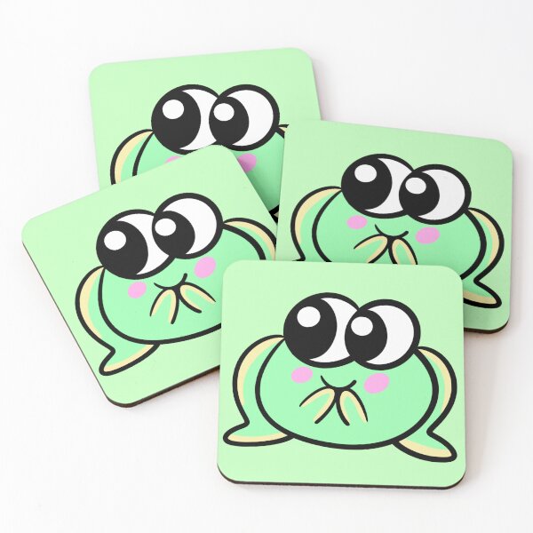 Item preview, Kawaii cheaky frog - Funny and embarrassed frog design designed and sold by SolarWayfarer.