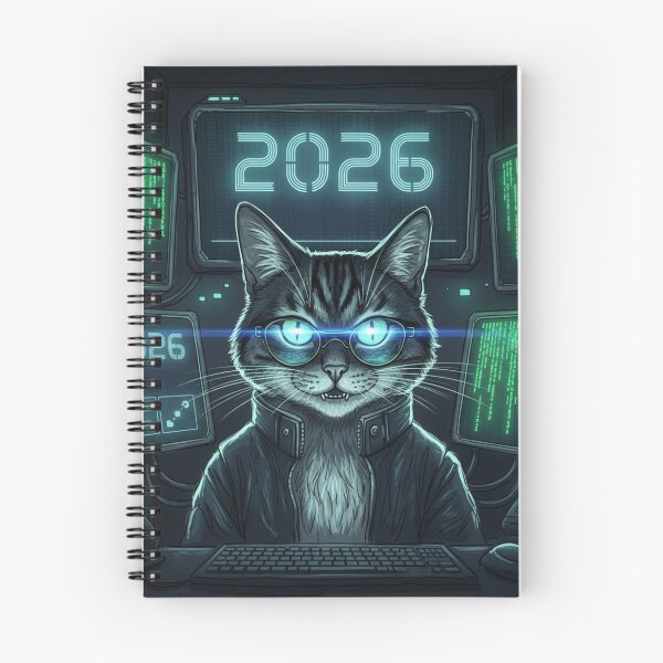 Item preview, Hacker Cat 2026 designed and sold by PetJoyPrintsCO.