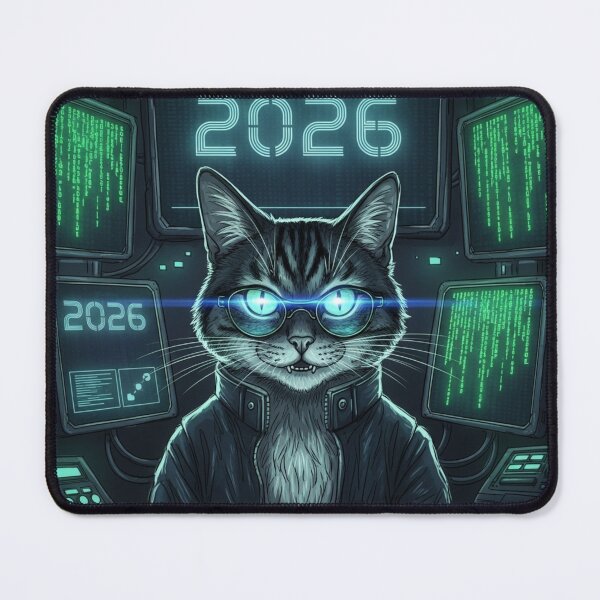 Item preview, Hacker Cat 2026 designed and sold by PetJoyPrintsCO.