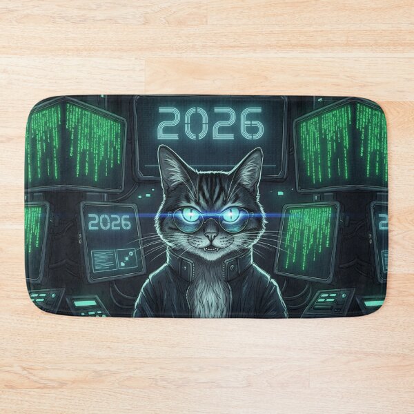 Item preview, Hacker Cat 2026 designed and sold by PetJoyPrintsCO.