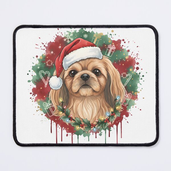 Item preview, Pekingese | Christmas Colorful Watercolor Design #1 designed and sold by MatsurexDesigns.