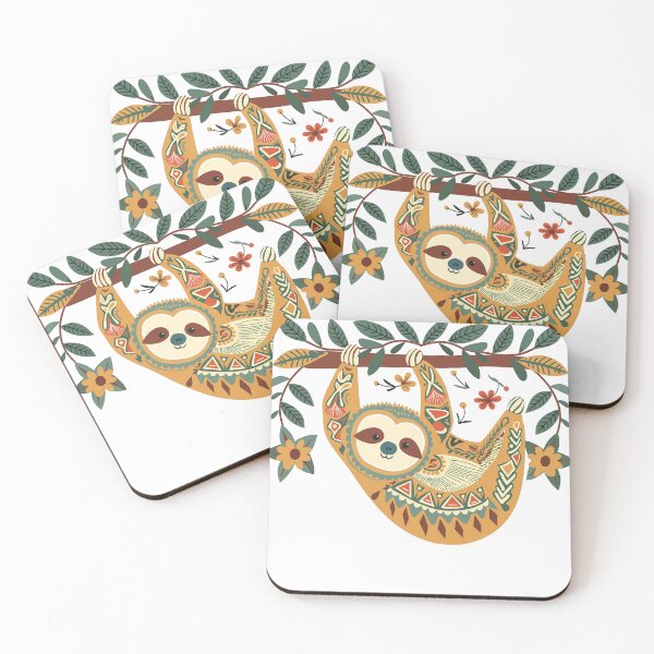 Item preview, Floral Sloth  designed and sold by xiao xuans.