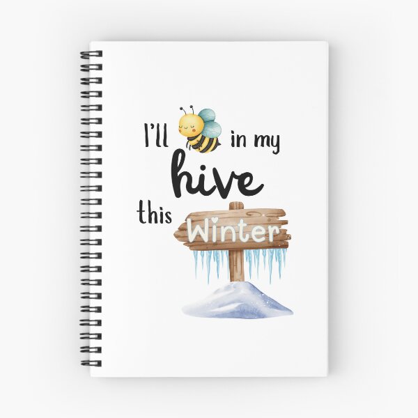 Item preview, Cute Bee in My Winter Hive – I’ll Bee in My Hive This Winter designed and sold by SunandShade.