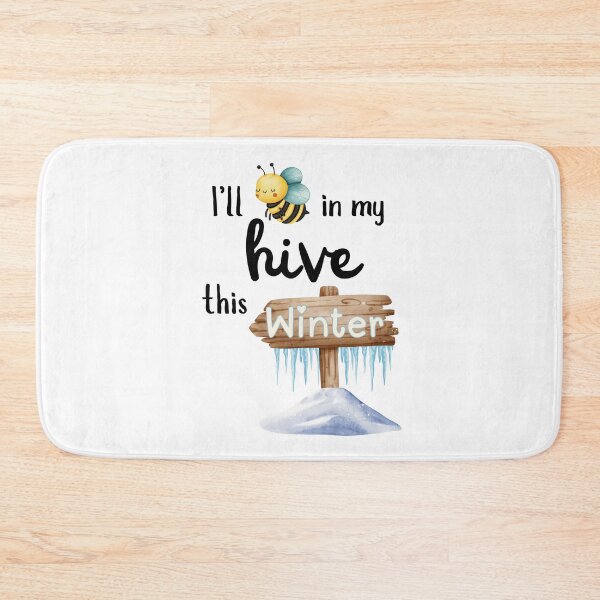 Item preview, Cute Bee in My Winter Hive – I’ll Bee in My Hive This Winter designed and sold by SunandShade.