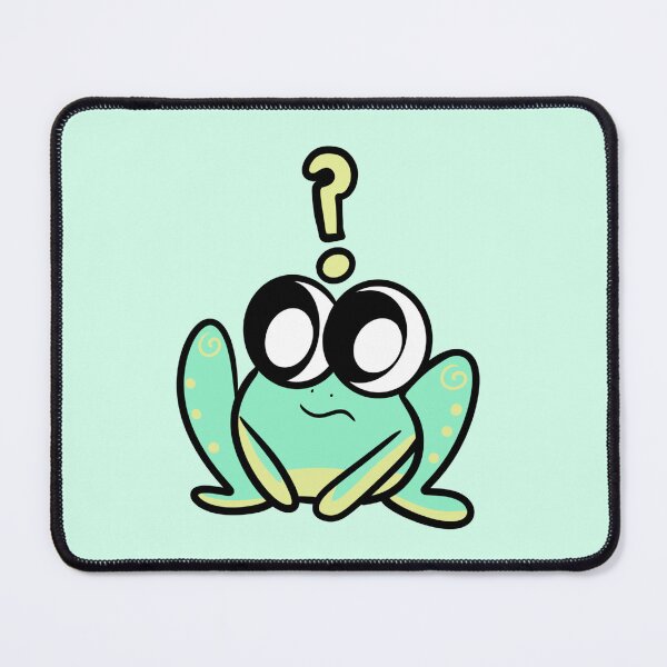 Item preview, Confused Frog Face – Cute Funny Emoji designed and sold by SolarWayfarer.