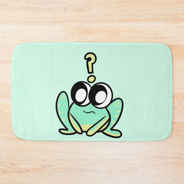 Item preview, Confused Frog Face – Cute Funny Emoji designed and sold by SolarWayfarer.