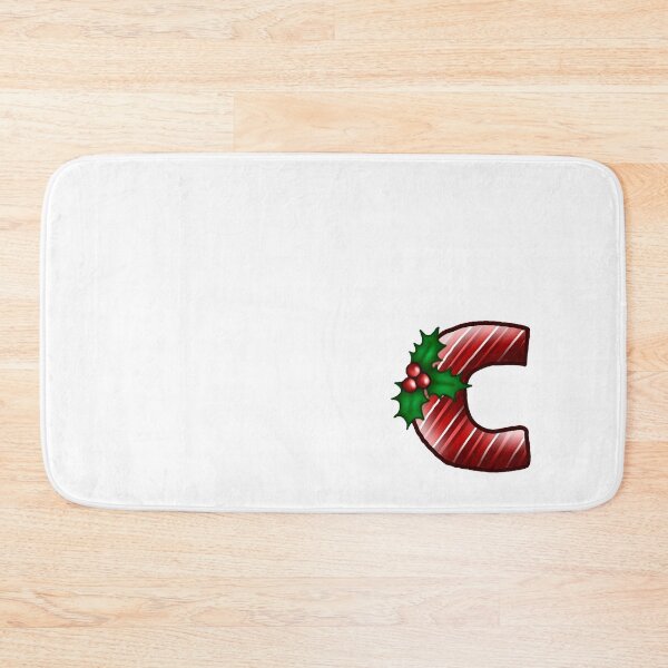 Item preview, C Monogram (Candycane) designed and sold by CharmedHeartArt.