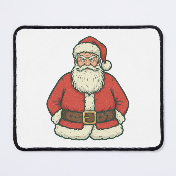 Item preview, Vintage Distressed Bad Santa Retro Grumpy Christmas Kringle Naughty List designed and sold by GeniePixel.