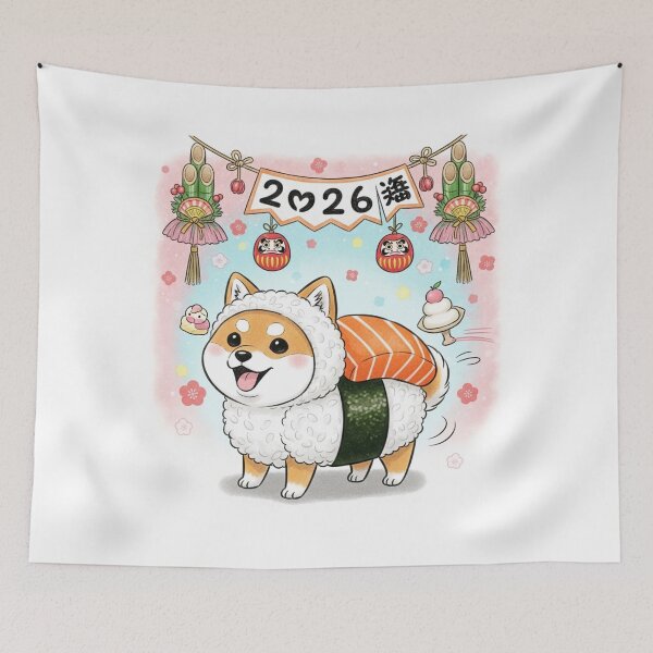 Item preview, Sushi Dog 2026 designed and sold by PetJoyPrintsCO.