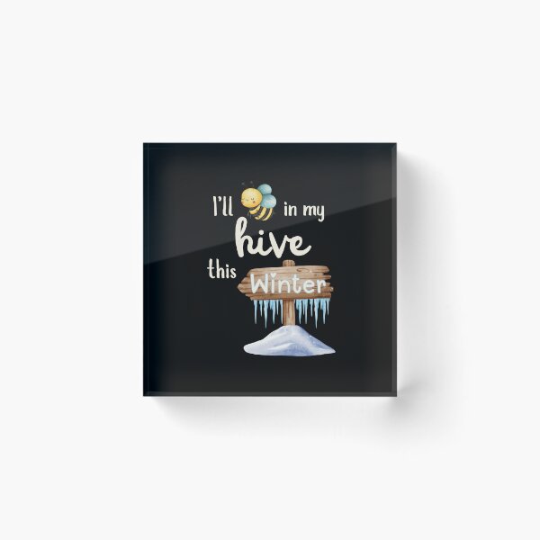 Item preview, Cute Bee in My Winter Hive – I’ll Bee in My Hive This Winter designed and sold by SunandShade.