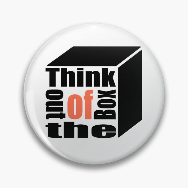Item preview, Think out of the box_black_orange designed and sold by media73.