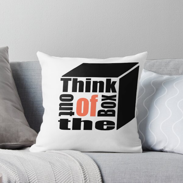 Item preview, Think out of the box_black_orange designed and sold by media73.