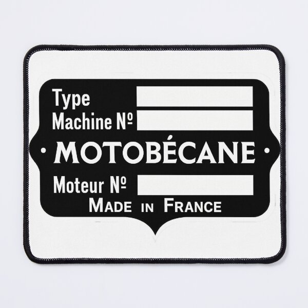 Item preview, vintage motobecane license plate designed and sold by Himothep.