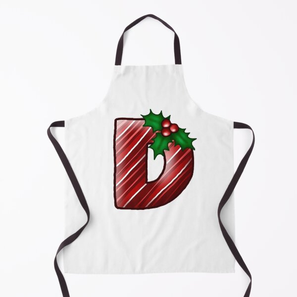 Item preview, D Monogram (Candycane) designed and sold by CharmedHeartArt.