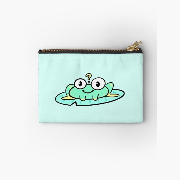 Item preview, Confused Frog Face – Cute Funny Deadpan face Emoji designed and sold by SolarWayfarer.