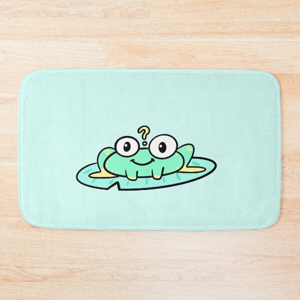 Item preview, Confused Frog Face – Cute Funny Deadpan face Emoji designed and sold by SolarWayfarer.