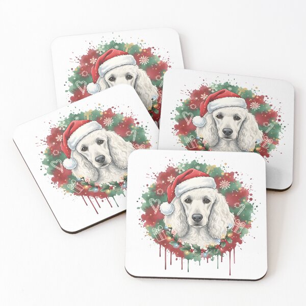 Item preview, Poodle | Christmas Colorful Watercolor Design #1 designed and sold by MatsurexDesigns.