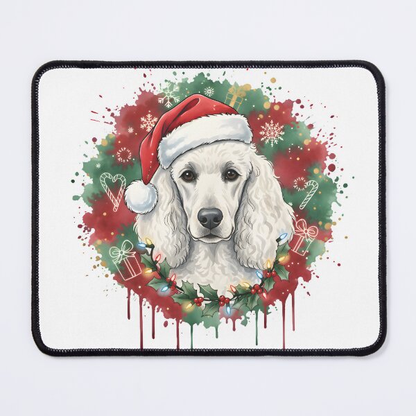 Item preview, Poodle | Christmas Colorful Watercolor Design #1 designed and sold by MatsurexDesigns.