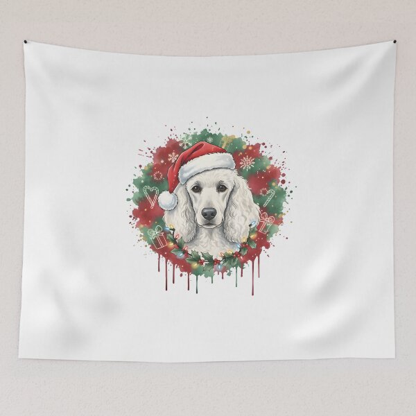 Item preview, Poodle | Christmas Colorful Watercolor Design #1 designed and sold by MatsurexDesigns.