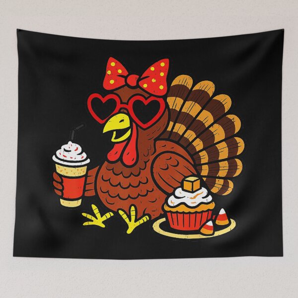 Item preview, Funny Turkey Drinking Coffee Fall Thanksgiving Costume  designed and sold by JEFDodsonArt.
