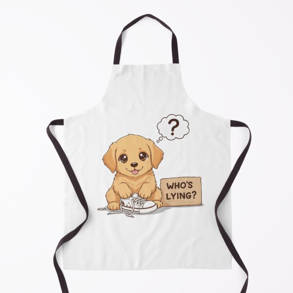 Item preview, Cute Dog Lying Challenge – Who’s Lying? Golden Retriever Puppy Meme designed and sold by The Real Life Symphony.